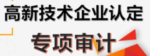 高新技术企业认定审计指导意见